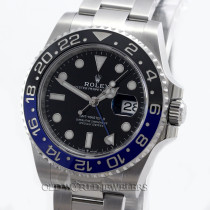 Rolex GMT II "Batman" Ref 126710BLNR Steel Black Dial